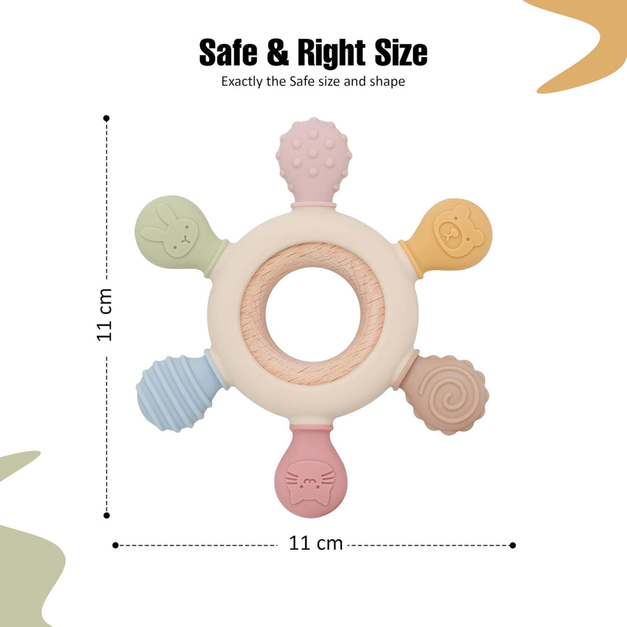Premium Silicone Baby Teether for Kids β Soft, Safe & BPA-Free