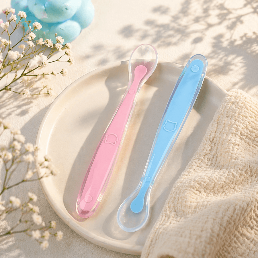 Soft Silicone Baby Feeding Spoon | BPA Free Safe Spoon for Infants & Toddlers