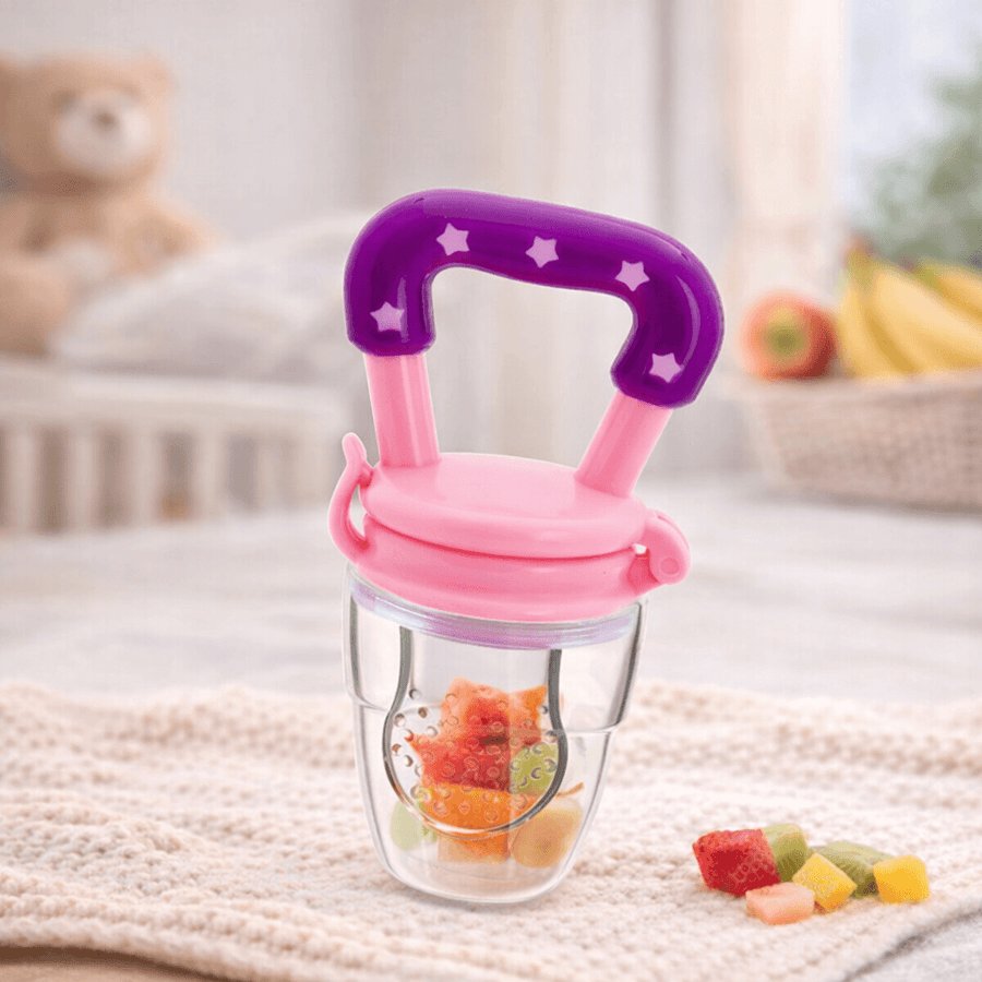 3-in-1 Baby Feeding Combo Set for Kids (Pack of 3) – Silicone Spoon, Feeding Spoon Bottle & Fruit Feeder