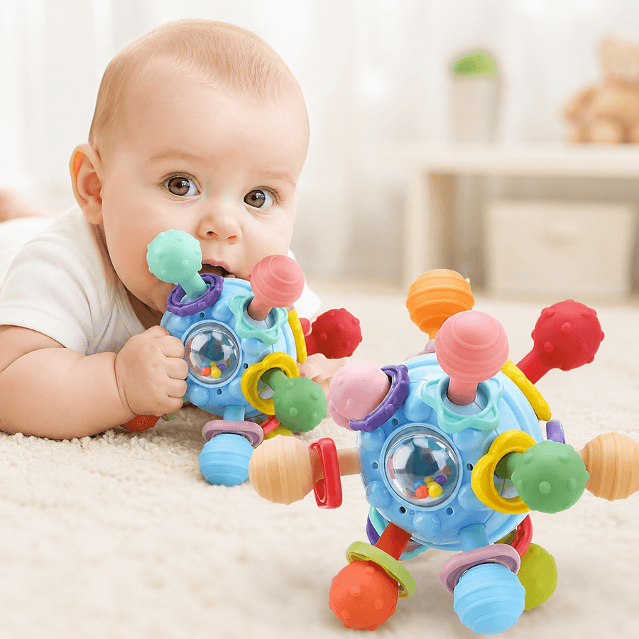 Baby Hand Sensory Ball Rattle Toy for Babies