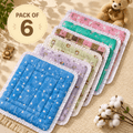 Pure Cotton Baby Changing Mat Combo Pack of 6 / Multi Color & Cute Printed Designs