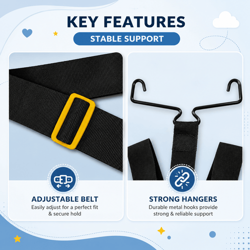 Baby Car Cradle Kit for Travel | Portable Hanging Hammock Bed for Baby