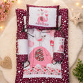 Baby Bedding Set with Pillow & Side Bolsters | Soft & Comfortable Sleeping Nest for Baby