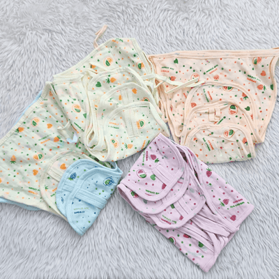 Baby Hosiery Cloth Nappies (Langot) For Kids Pack Of 12 (Multicolor)