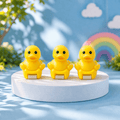 Baby Tummy Time Play Combo – Tummy Mat + Small Duck Toy + 3 Pcs Spinner Toys for Baby Activity, Learning & Fun Play Set