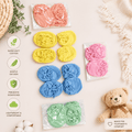 Pack of 5 Baby Mittens & Booties Set | Soft Cotton | Random Colors & Designs (0–12 Months)