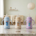 3 in 1 Baby Steel Feeding Bottle | Sipper Cup with Handle | Multi-Use Baby Bottle
