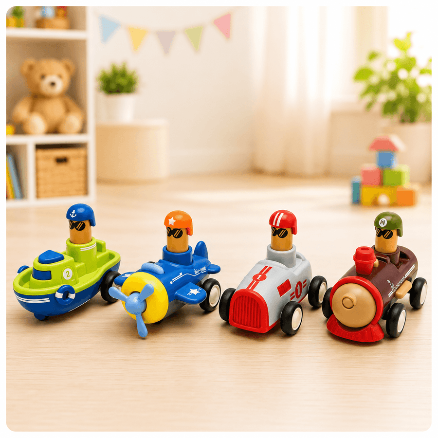 Press & Go Vehicle Toy for Kids | Assorted Push Toys for Toddlers