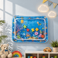 Baby Tummy Time Play Combo – Tummy Mat + Small Duck Toy + 3 Pcs Spinner Toys for Baby Activity, Learning & Fun Play Set