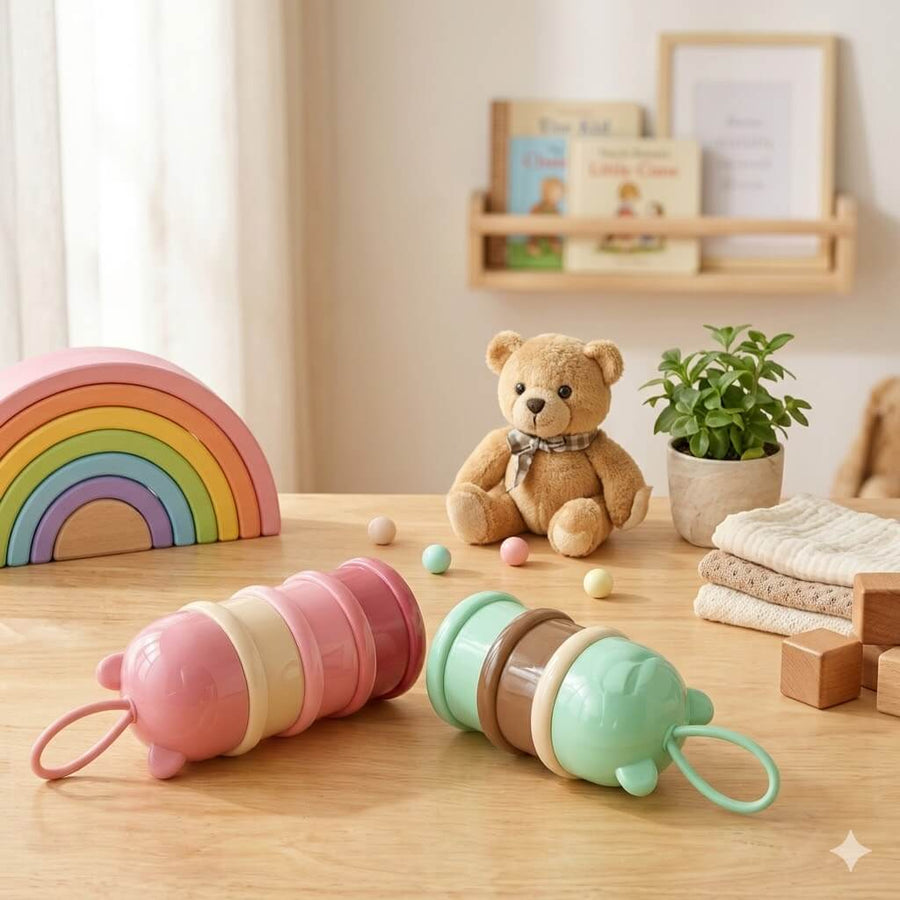 Baby Tiffin Box for Kids – Leak-Proof, Multicolor (1 Pc, Random Color)