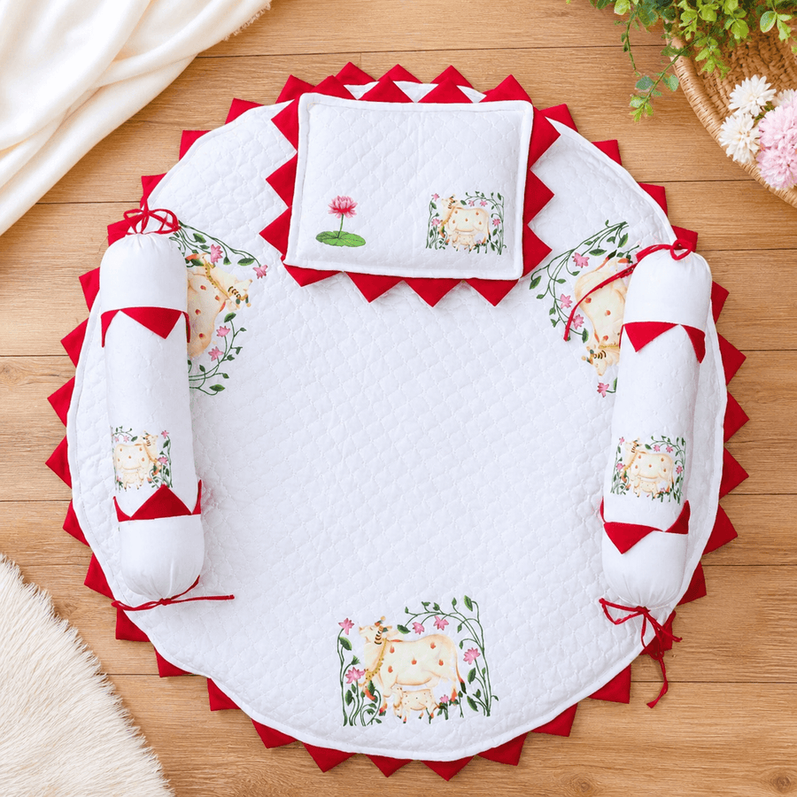 Premium Chhathi Godadi Set for Newborn Baby (Complete Bedding Set)