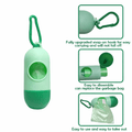 Portable Diaper Disposal Bags (9 Rolls + Dispenser) – Hygienic & Easy Use (Multicolor)