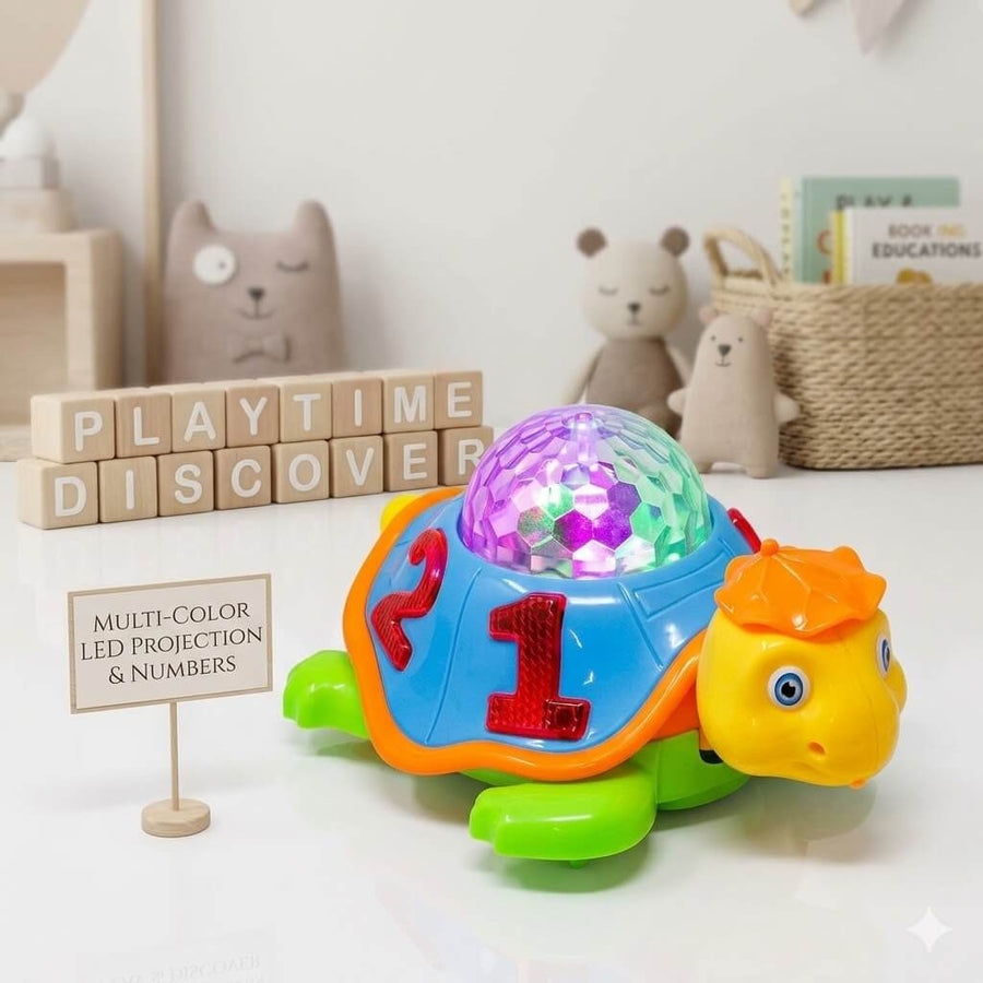 Musical Light-Up Turtle Toy for Kids