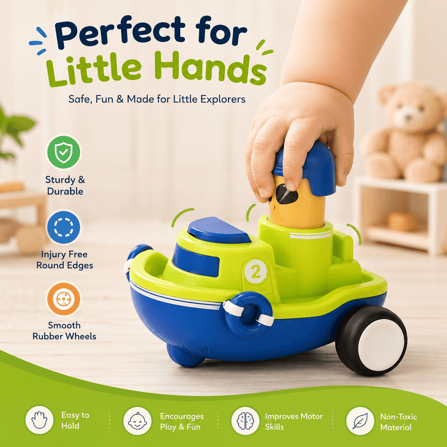 Press & Go Vehicle Toy for Kids | Assorted Push Toys for Toddlers