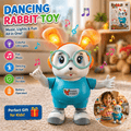 Dancing Rabbit Toy with Music & LED Lights for Kids
