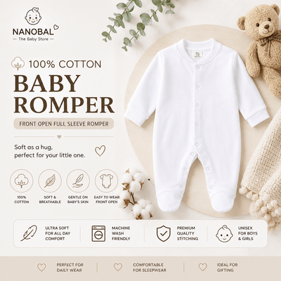 Soft Cotton Romper for Newborn Baby | Premium & Comfortable