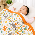 Premium Muslin Baby Blanket | Soft Lightweight Baby Dohar | Multi Print
