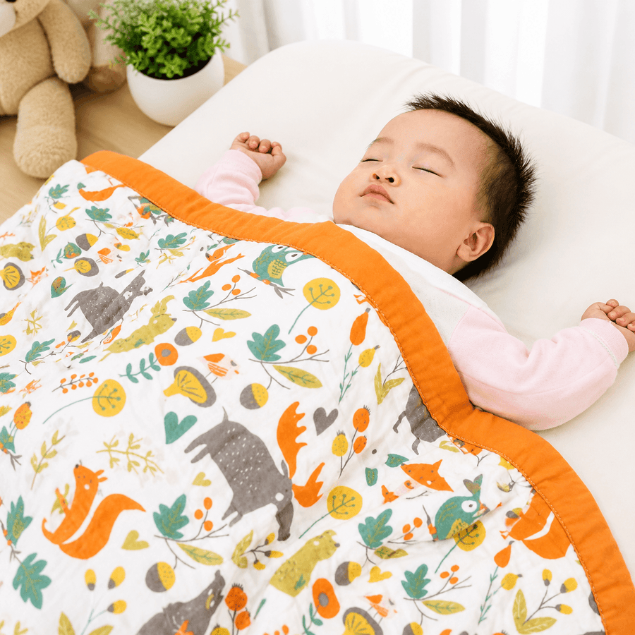 Premium Muslin Baby Blanket | Soft Lightweight Baby Dohar | Multi Print
