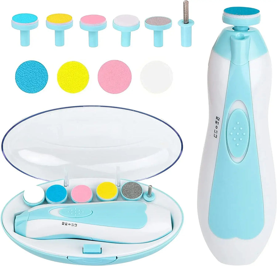Multicolor Safe Baby Nail Trimmer | Electric Nail File for Newborns (0–3 Years) | Gentle & Pain-Free