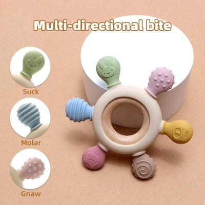 Premium Silicone Baby Teether for Kids – Soft, Safe & BPA-Free