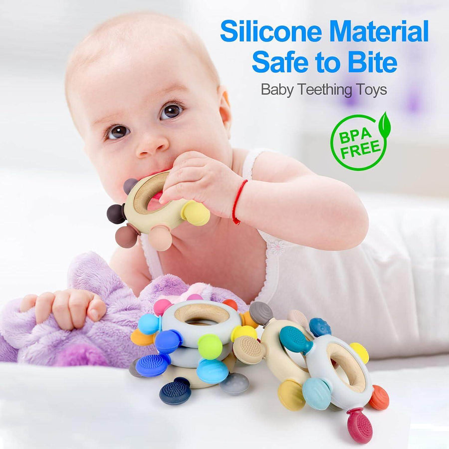 Premium Silicone Baby Teether for Kids – Soft, Safe & BPA-Free