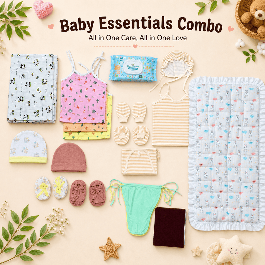Premium Newborn Baby Essentials Combo Set