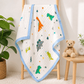 Premium Muslin Baby Blanket | Soft Lightweight Baby Dohar | Multi Print