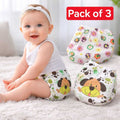 Baby Washable Reusable Cloth Diapers (Pack of 3) – Adjustable, Leak-Proof & Soft (0-24 Months)