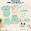 13 Pcs Premium Newborn Baby Essentials Set | Romper & Accessories Combo
