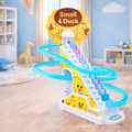 Baby Tummy Time Play Combo – Tummy Mat + Small Duck Toy + 3 Pcs Spinner Toys for Baby Activity, Learning & Fun Play Set