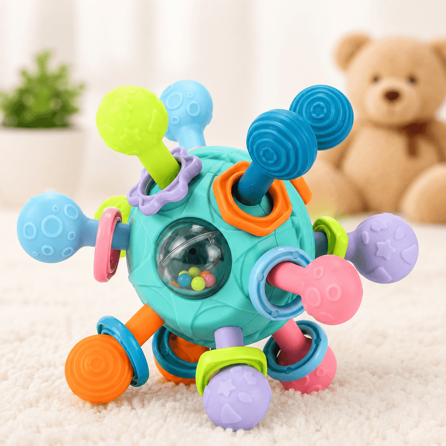 Baby Hand Sensory Ball Rattle Toy for Babies