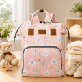 Mommy Bag Cute & Spacious | Cute Teddy Print Mother Bag Backpack