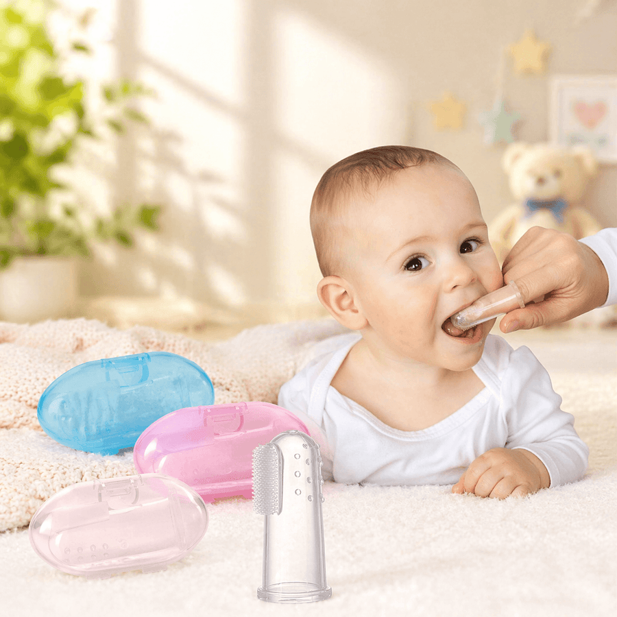 Silicone Baby Finger Brush for Kids | Soft Gum Cleaner & Toothbrush (0–3 Years)