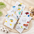 Soft Muslin Cotton Baby Handkerchief (Henky) Pack of 5 | Ultra Soft & Absorbent for Kids