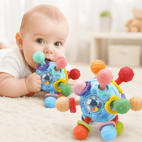 Baby Hand Sensory Ball Rattle Toy for Babies