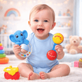 Tim Tim Baby Rattle Toy Set (3 Pcs) for Kids | Colorful Musical Rattles
