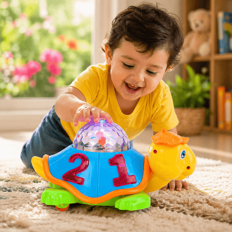Musical Light-Up Turtle Toy for Kids