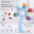 Multicolor Manhattan Rattle Teether Toy for Babies