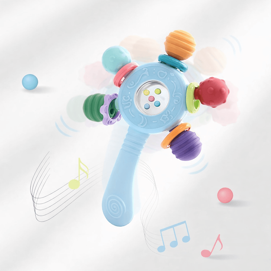 Multicolor Manhattan Rattle Teether Toy for Babies