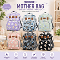 Mommy Bag Cute & Spacious | Cute Teddy Print Mother Bag Backpack