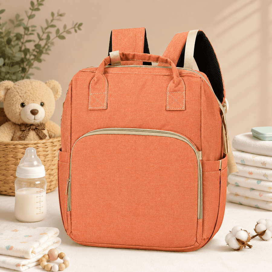 Multifunction Mother Bag with Portable Baby Bed & USB Charging Port