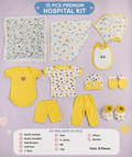 15 Pcs Premium Newborn Baby Hospital Kit | Soft Cotton Baby Essentials Set